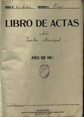 Actas de la Junta Municipal de Asociados de 1915 a 1918