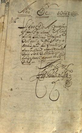 Actas Capitulares de 1668 (I)
