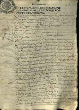 Actas Capitulares de 1679 (II)