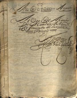 Actas Capitulares de 1663 (I)