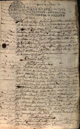 Actas Capitulares de 1732 (I)
