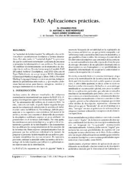 EAD: Aplicaciones prácticas