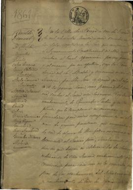 Actas Capitulares de 1861(I)
