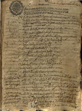 Actas Capitulares de 1642 (I)