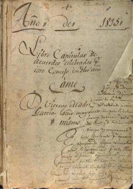Actas Capitulares de 1815