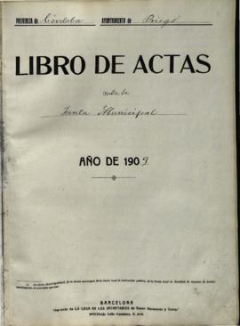 Actas de la Junta Municipal de Asociados de 1909 a 1912