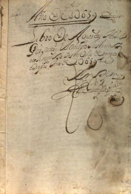 Actas Capitulares de 1659 (I)