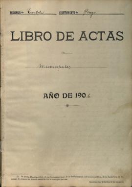 Actas Capitulares de 1906