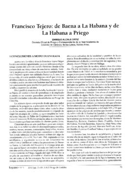 Francisco Tejero: De Baena a la Habana y de la Habana a Priego