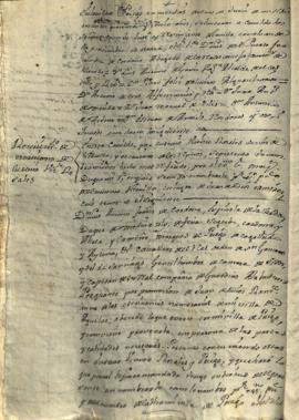Actas Capitulares de 1745 (II)