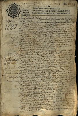 Actas Capitulares de 1639 (I)