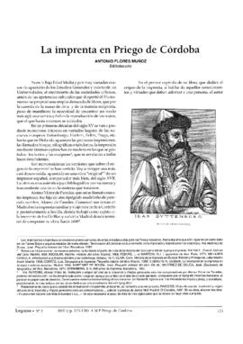La imprenta en Priego de Córdoba