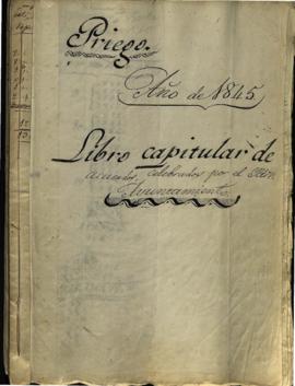 Actas Capitulares de  1845