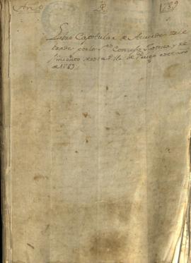 Actas Capitulares de 1789 (I)